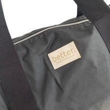 Load image into Gallery viewer, waxed duffle the bag black