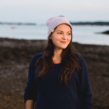 Load image into Gallery viewer, besser. stripe beanie rose & ozone