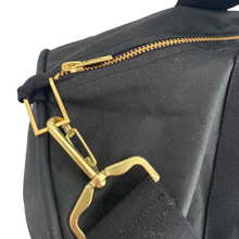 Load image into Gallery viewer, large waxed duffle the bag black