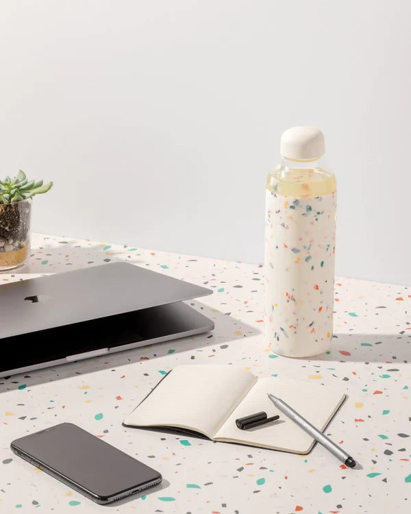 Porter Water Bottle - Terrazzo Cream