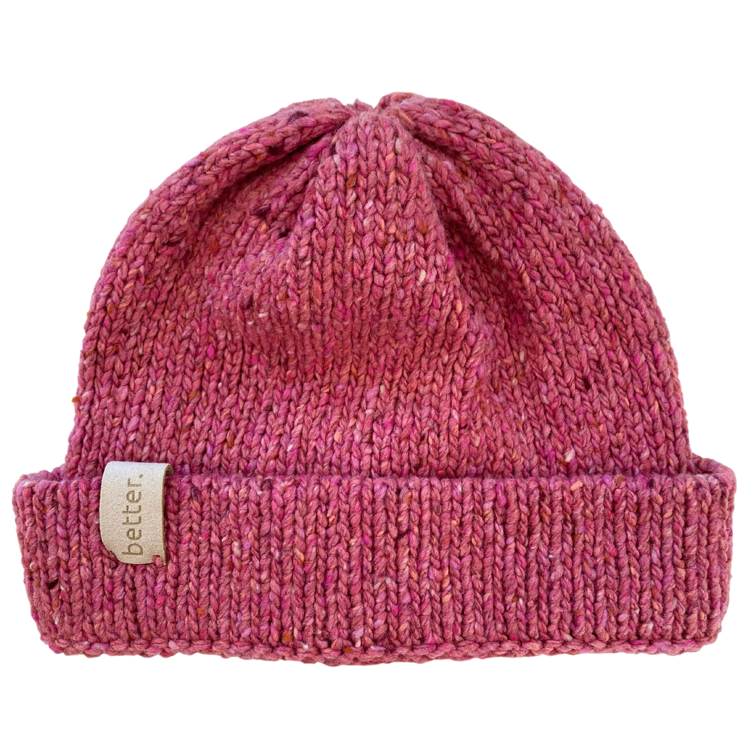 meglio. rosa beanie