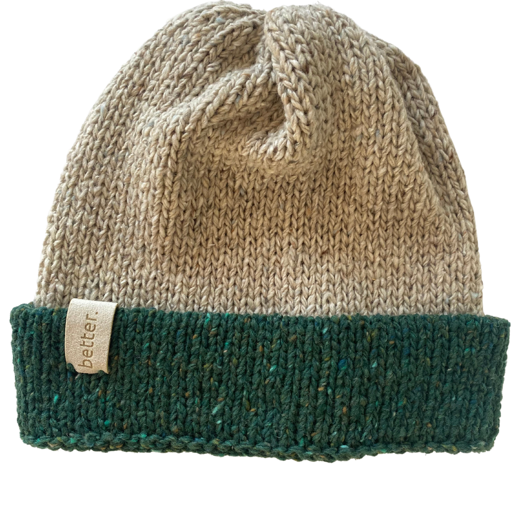 contrast cuff beanie pino