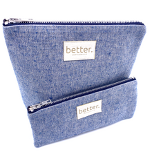 Load image into Gallery viewer, Lomme navy wash bag
